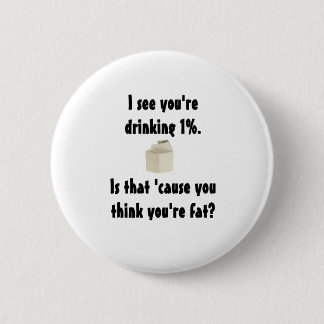 1% Milk 2 Inch Round Button