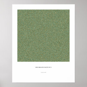 1 Million Decimals of π Poster