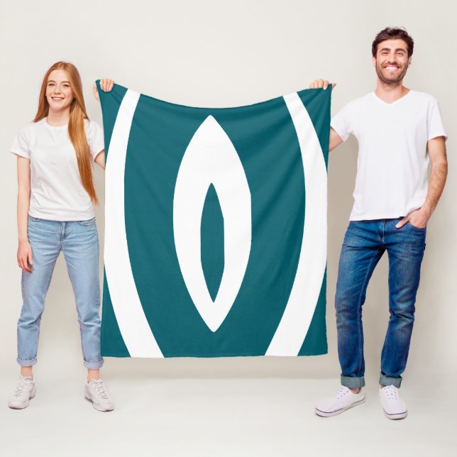 1 Minimalist Nature Rhythm Fleece Blanket (In Situ)