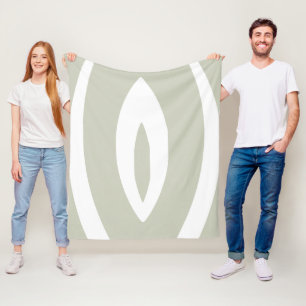 1 Minimalist Nature Rhythm Fleece Blanket