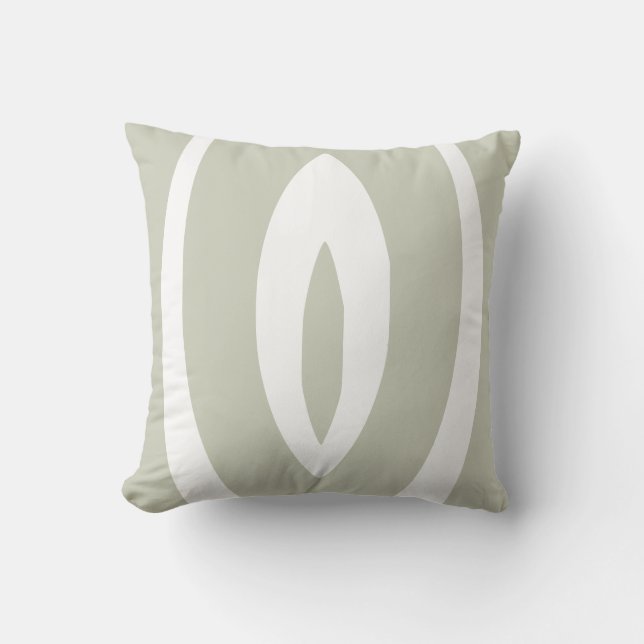 1 Minimalist Nature Rhythm Throw Pillow (Front)