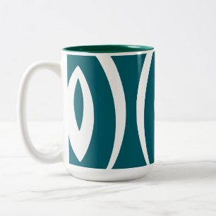1 Minimalist Nature Rhythm Two-Tone Coffee Mug