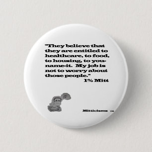 1% Mitt 2 Inch Round Button