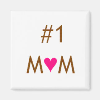 #1 MOM Button Magnet