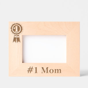 #1 Mom Etched Frames