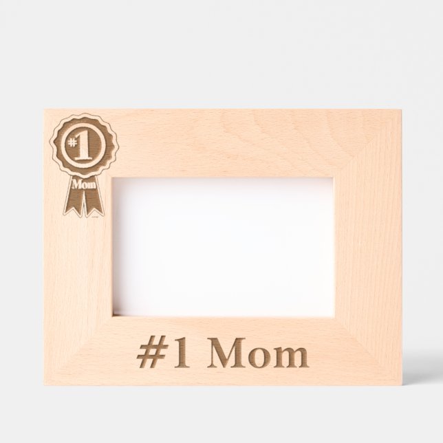 #1 Mom Etched Frames (Front)