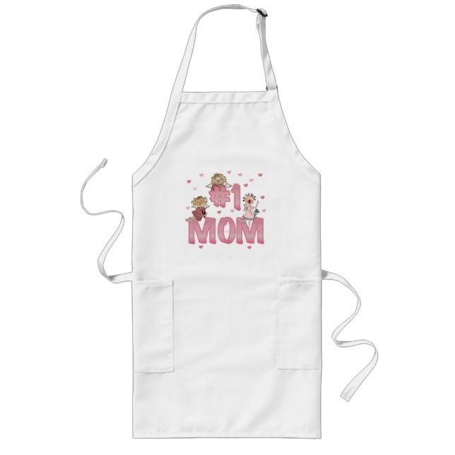 #1 Mom Long Apron (Front)