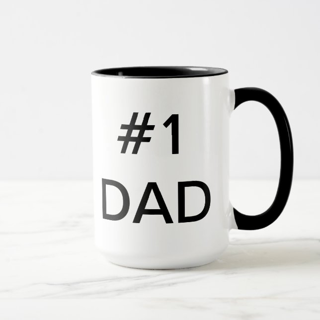 #1 MUG PERSONNALISÉ DE PAPA (Droite)