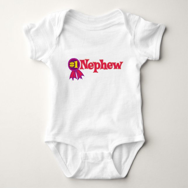 #1 Nephew Baby Bodysuit (Front)