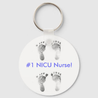 #1 NICU Nurse! (blue) Keychain