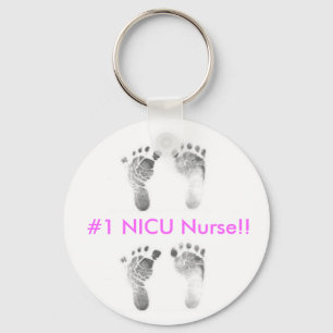 #1 NICU Nurse Keychain