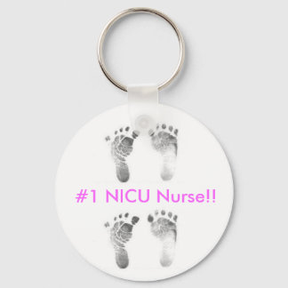 #1 NICU Nurse Keychain