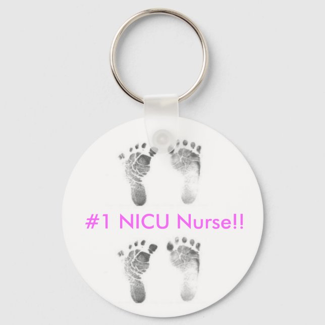 #1 NICU Nurse Keychain (Front)