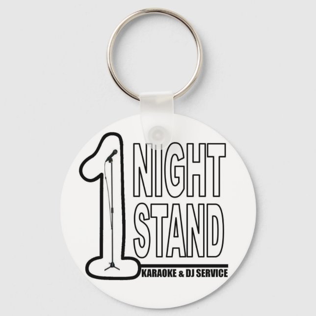 1 Night Stand Keyring. Keychain (Front)
