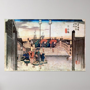 1. Nihonbashi, Hiroshige Poster