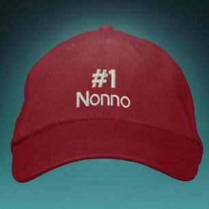 #1 Nonno  - add name Custom Baseball Cap