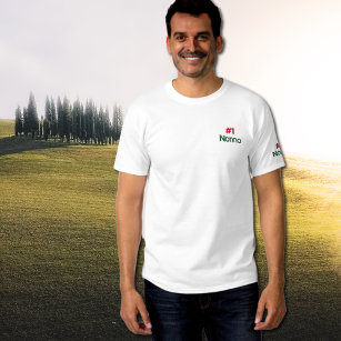 #1 Nonno Embroidered T-Shirt