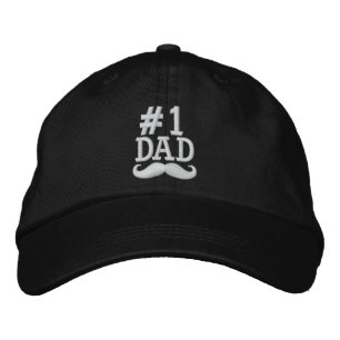 #1 Number One DAD Embroidered Cap
