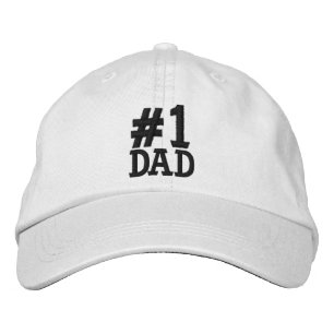 #1 Number One DAD Embroidered Cap