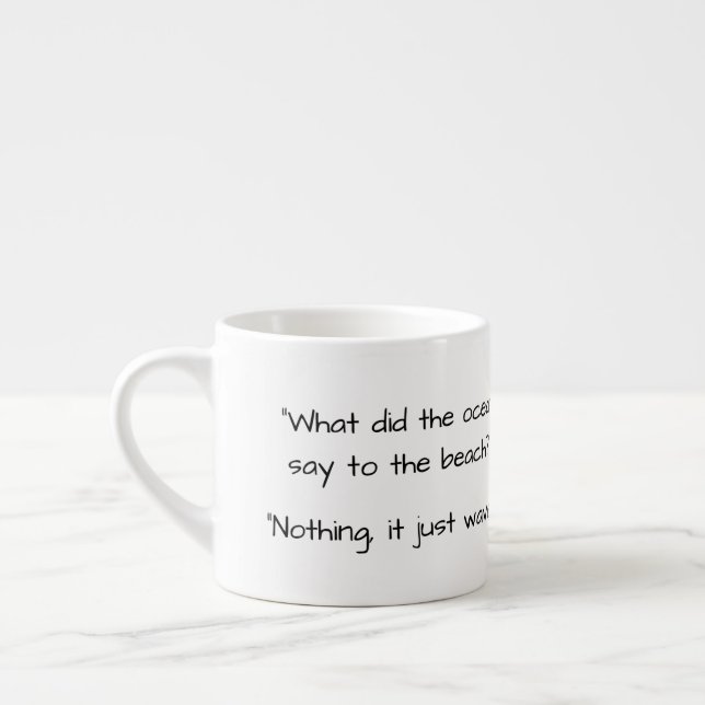 1 of 7 Dad Jokes Espresso Cup (Left)