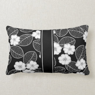 1 Oreiller Décor Ensembles Damassé Noir Blanc