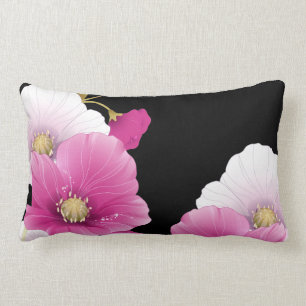 1 Oreiller Fleurs Roses Noires ENSEMBLES DE DECORA