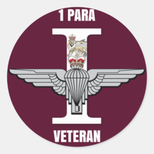 1 Para Parachute Regiment Veteran Circle Sticker