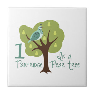 1 Partridge In Pear Tree Tile