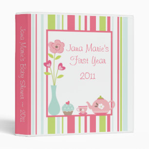 1" pastel de rose de thé d'album à classeur de