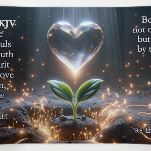 1 Peter 1:22–25 KJV Tract - Pure Heart and Seed Tri-Fold Card