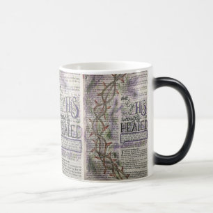 1 Peter 2:24 - By His Stripes We Are Healed Magic Mug