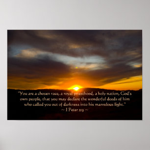 1 Peter 2:9 Poster