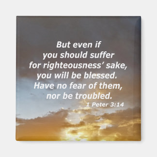 1 Peter 3:14 Magnet