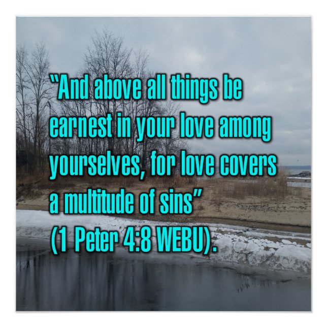 1 Peter 4:8 WEBU Poster (Front)
