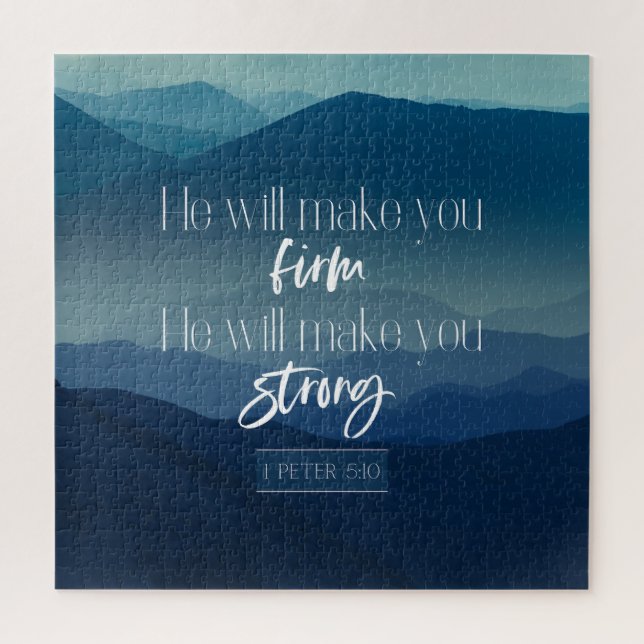 1 Peter 5:10 | He will make you firm, strong Jigsaw Puzzle (Vertical)