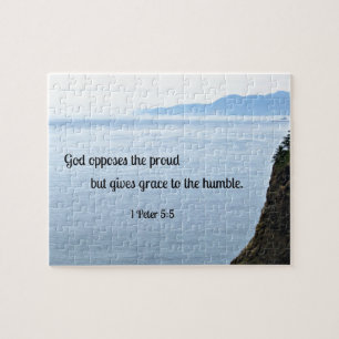 1 Peter 5:5 God opposes the proud, but gives grace Jigsaw Puzzle