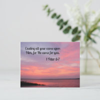 1 Peter 5:7 Casting all your cares upon Him