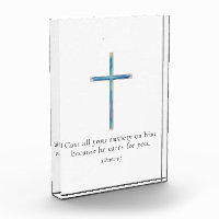 1 Peter 5:7 Minimalist Cross