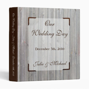 1" Photo Binder Scrapbook Horse Shoes on Wood