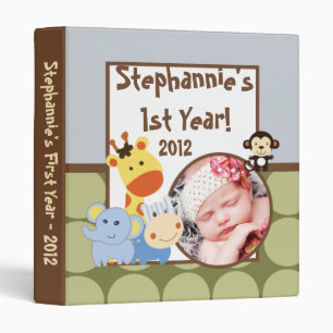 1" Photo Binder Scrapbook Jungle Play