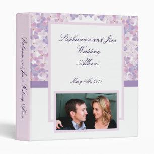 1" Photo Binder Scrapbook Purple Hydrangea