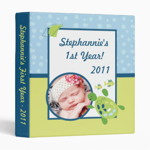 1" Photo Binder Scrapbook Turtle Reef Ocean Sea