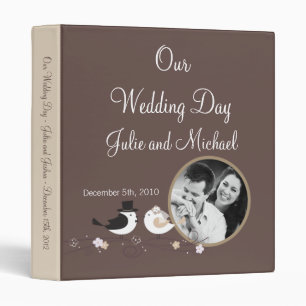 1" Photo Classeur Scrapbook Mariage Birds Bride