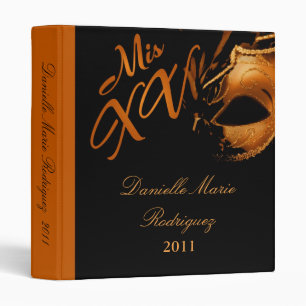 1" Photo Classeur Scrapbook Mis XV Orange