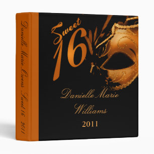 1" Photo Classeur Scrapbook Sweet 16 Orange