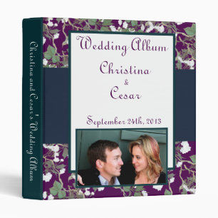 1" Photo Classeur Scrapbook Vintage Peacock Green