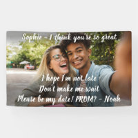1 Photo Prom or HOCO Proposal Cute Promposal Idea
