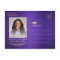 1 Photo Purple Gold White Graduation Save the Date
