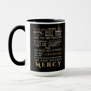 1 Pierre 2:9-10 Écriture Mug