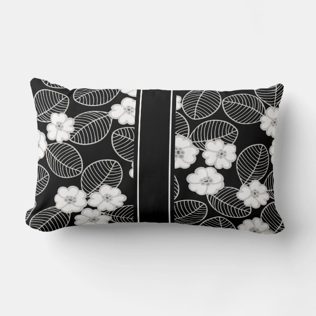 1 Pillow Black White Damask DECOR SETS (Front)